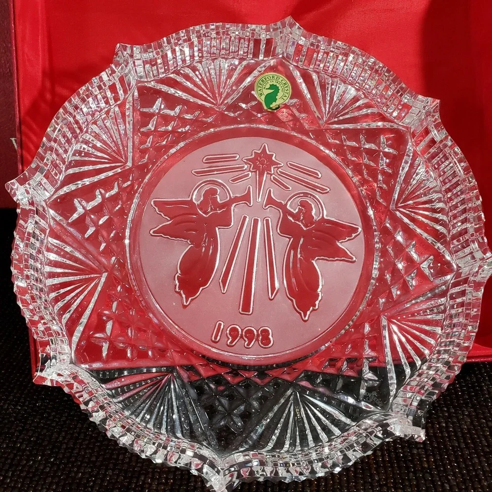 WATERFORD CRYSTAL Songs of Christmas Hark The Herald Angels Sing Plate NiB